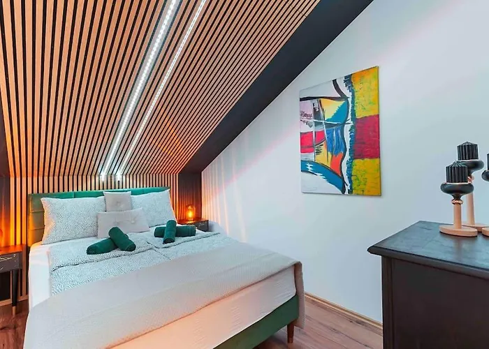 Apartman „royal Loft View“ Rooftop Naehe Stadtzentrum Bécs