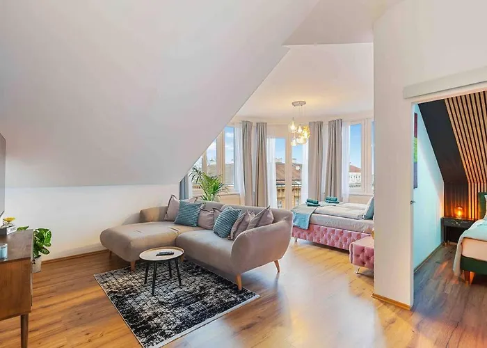 „royal Loft View“ Rooftop Naehe Stadtzentrum Apartman Bécs